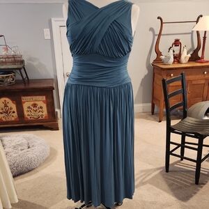 Eloquii Teal Maxi Dress